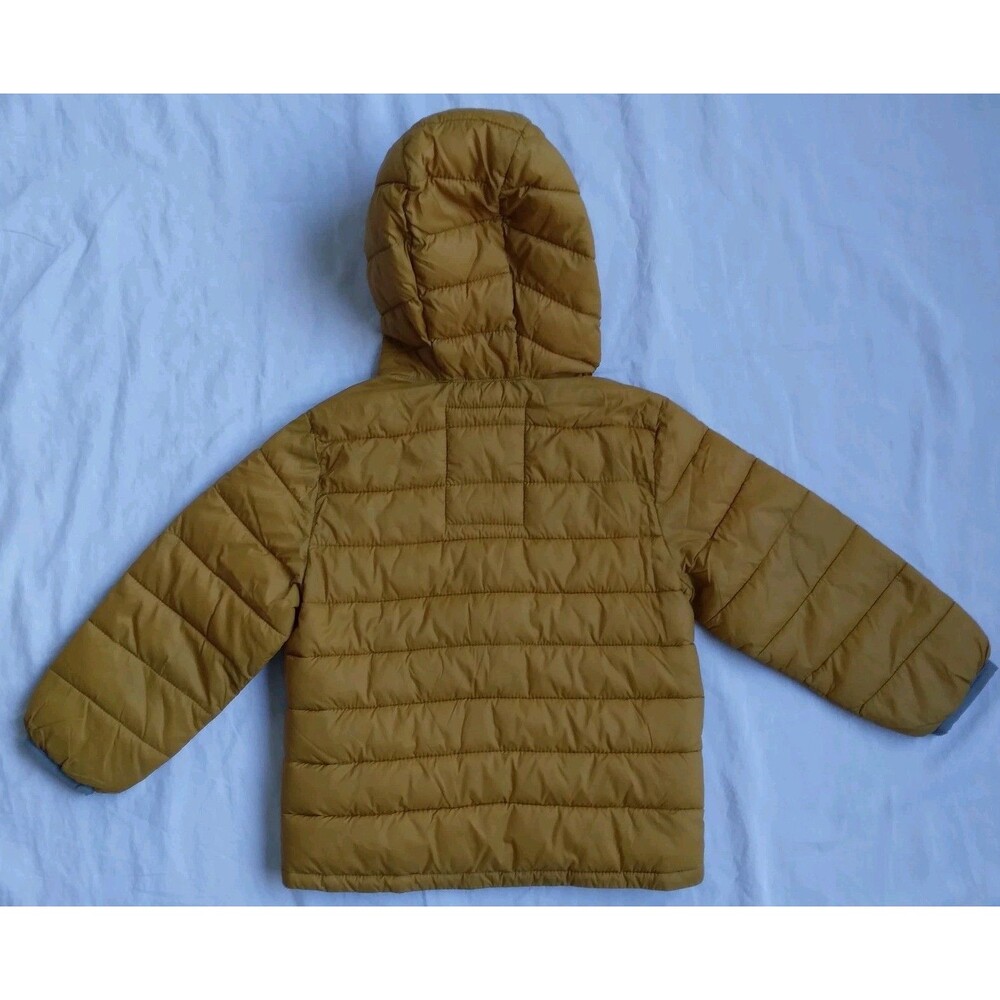 Baby GAP Kids PrimaLoft Lightweight Puffer Jacket Mustard Sz 3Y Water Resistant - Picture 5 of 7